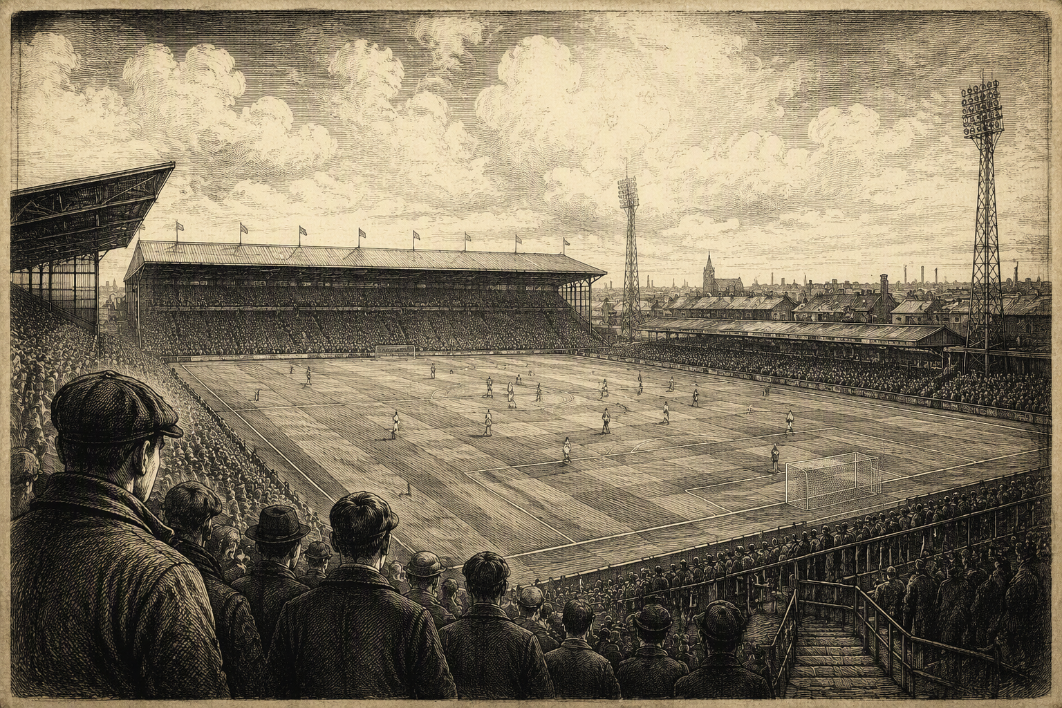Jalkapallostadion katsomosta nähtynä Jalkapallostadion katsomosta nähtynä