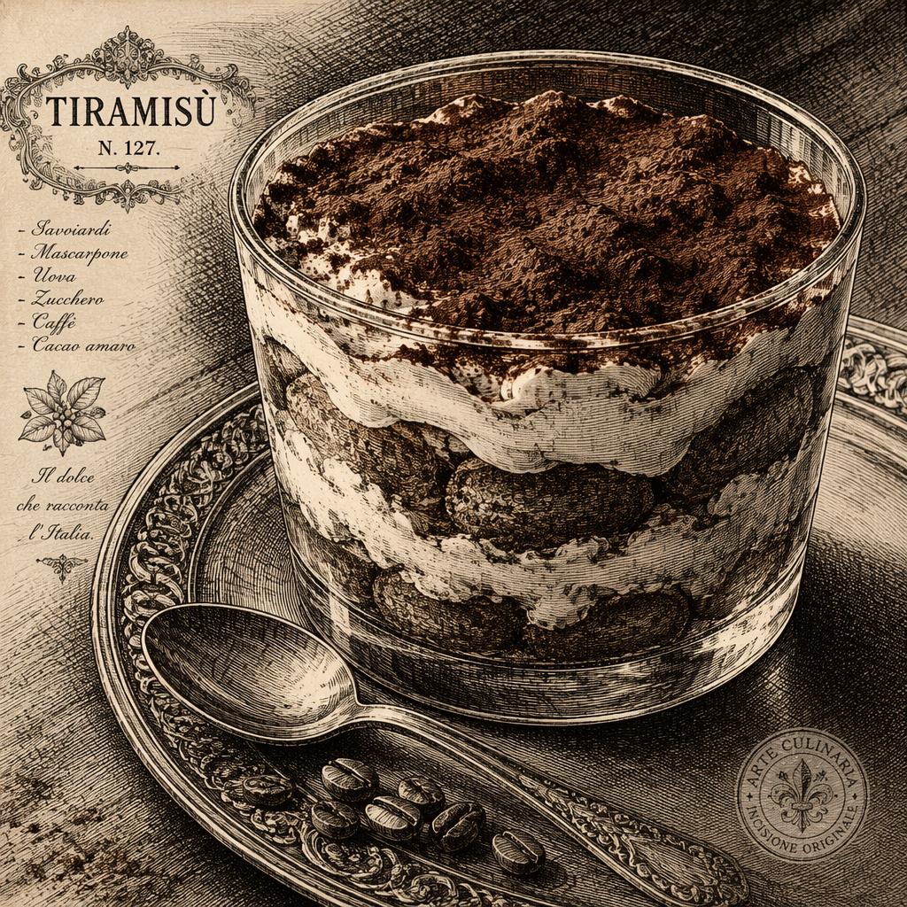Herkullinen italialainen tiramisu-jälkiruoka Herkullinen italialainen tiramisu-jälkiruoka