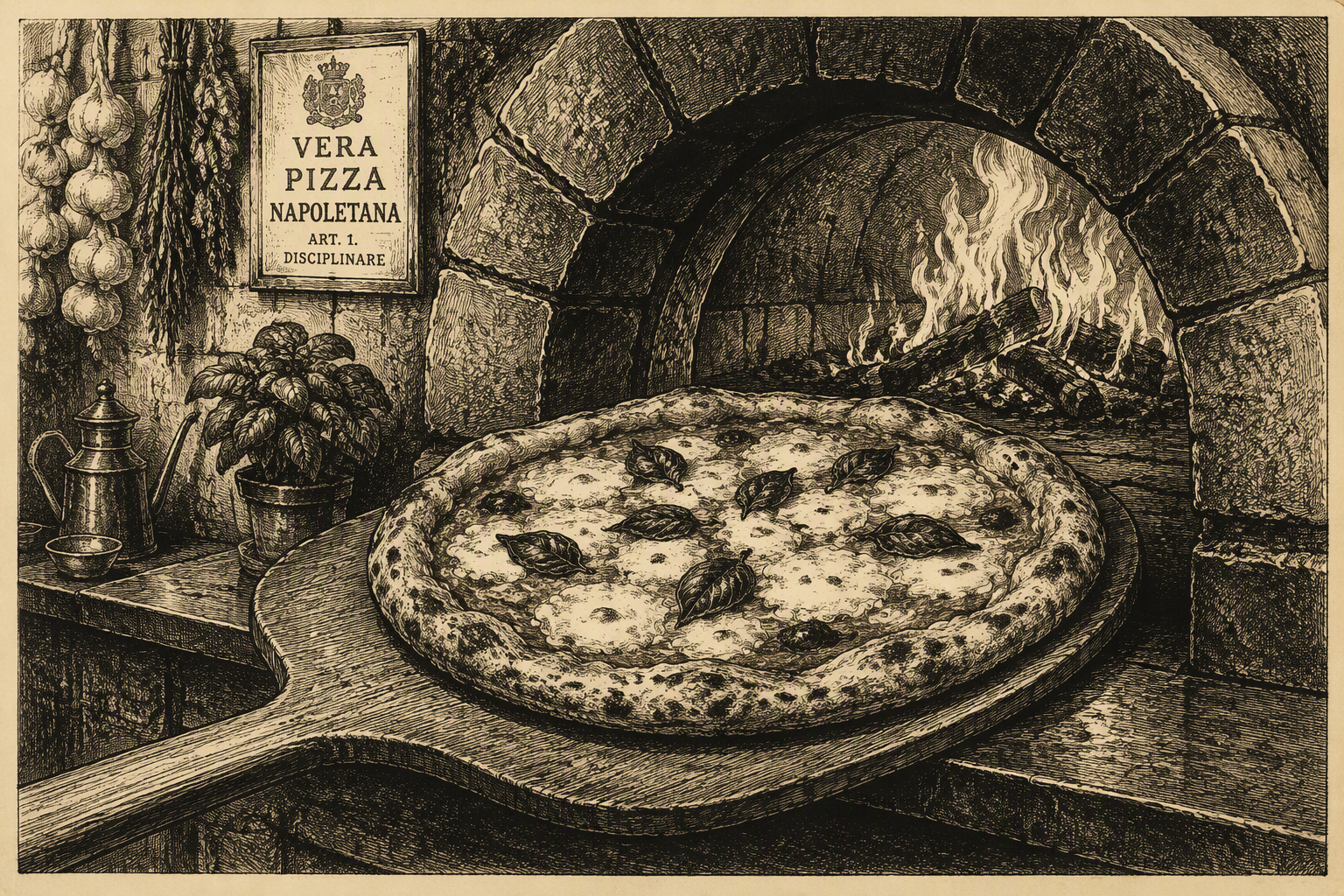 Pizzauunista tuleva tuore pizza Pizzauunista tuleva tuore pizza
